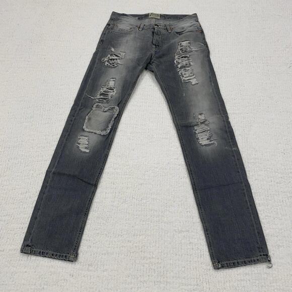 GANT By Michael Bastian Distressed Ripped Denim Jeans Size 30W/34L - Picture 1 of 9